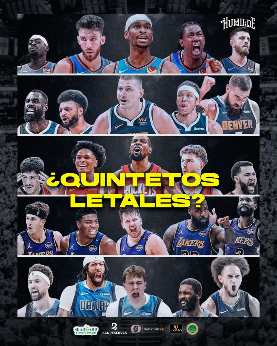 JorgemotaTV's tweet photo. Alerta de nuevos contendientes! 🚨 Tras la agencia libre, varios equipos han construido quintetos que prometen dar mucho de qué hablar... ¿Pero serán realmente LETALES en la búsqueda del campeonato? ¡Queremos sus comentarios! 👇🏀 #NBA #Contendientes #AgenciaLibre #LethalSquads https://t.co/7AnrlykvaY