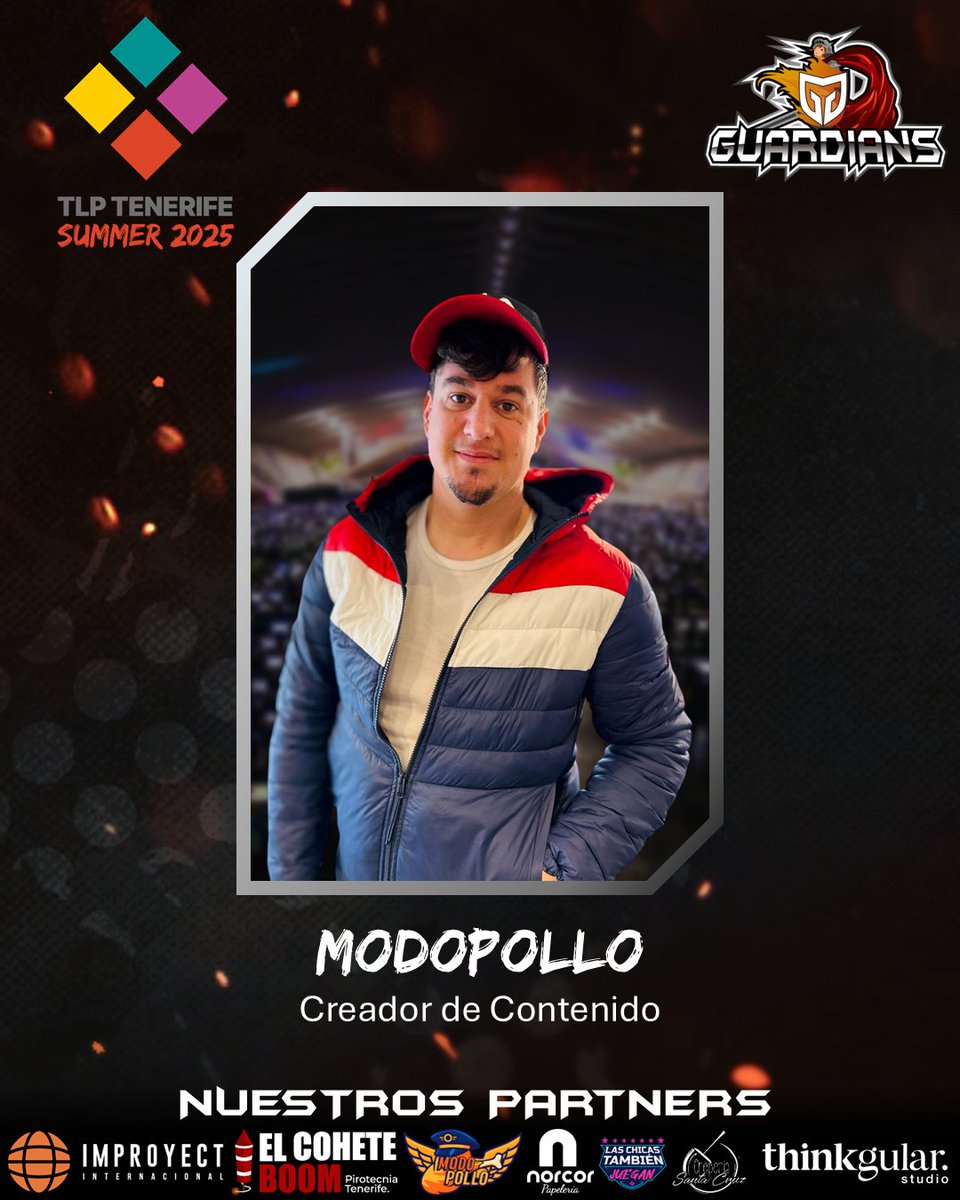 Guardians_EC's tweet photo. 📣 ¡Tenemos visita especial! 🎉

Este año en @TLPTenerife contaremos con la presencia de una persona muy especial: @modopollers nos acompaña como visitante y viene a compartir momentos con la familia de 🛡️Guardians⚔️.

#WeStand #GuardiansEC #TLPTenerife #TLP2025 #Canarias #Gaming https://t.co/0x1bY4lYje