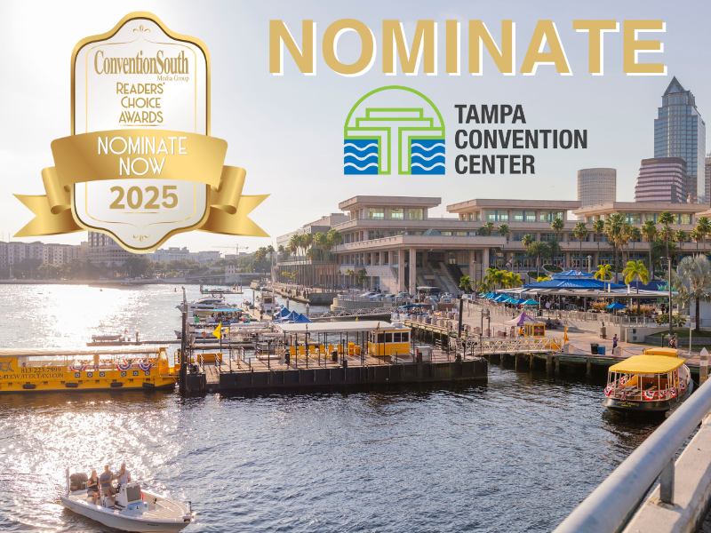 TheTampaCC's tweet image. Want to support Tampa Convention Center? Nominate us in the @ConventionSouth Readers’ Choice Awards!
These awards spotlight venues that exemplify quality service, professionalism, amenities, and a can-do attitude.
Submit nominations here: conventionsouth.com/readers-choice…
@TampaMeetings