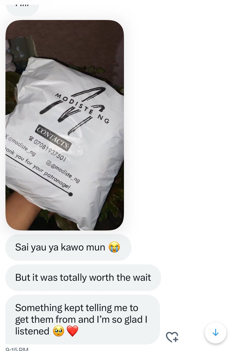 Modiste_ng's tweet image. 🥹❤️