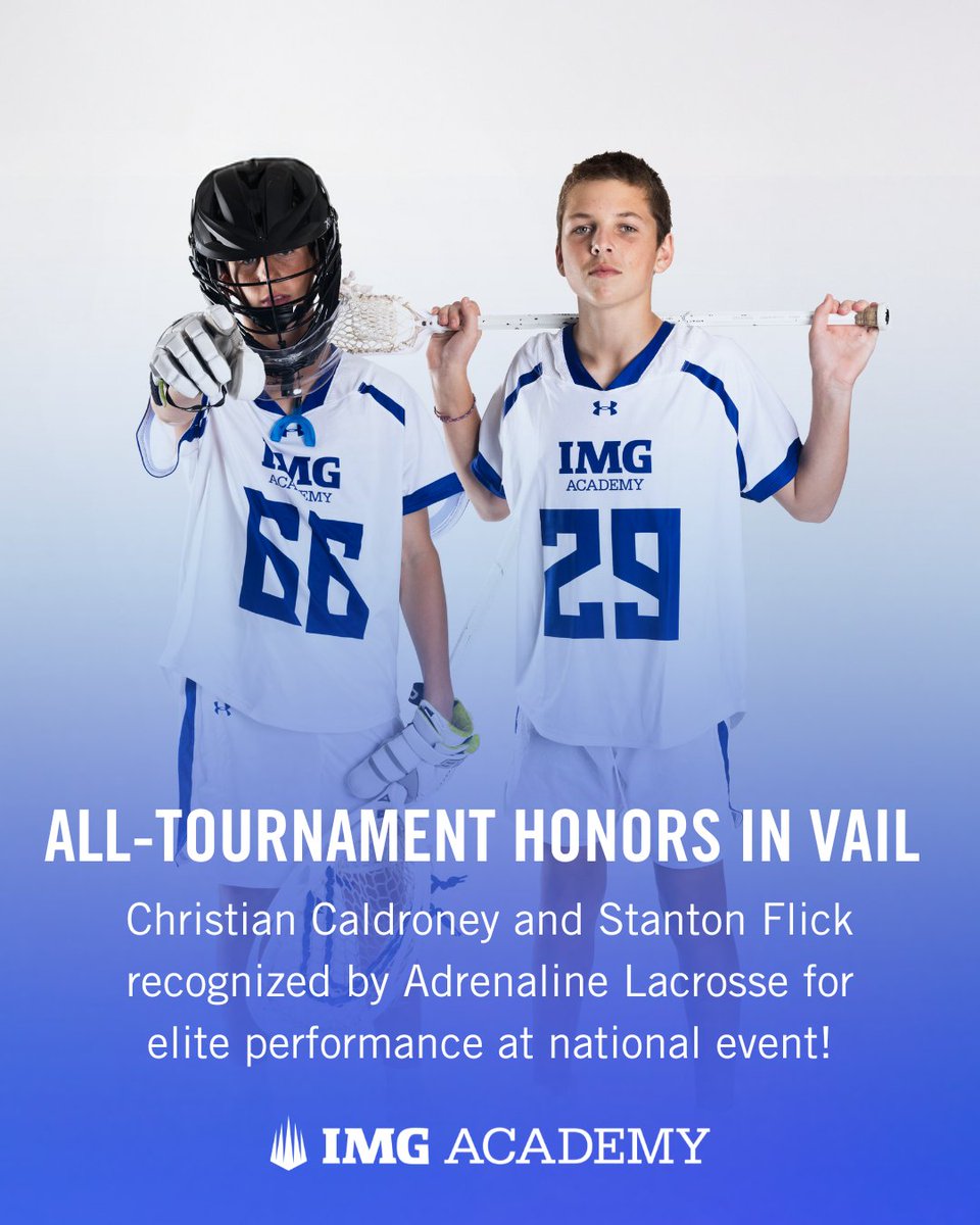 Hard work. High impact💯
Christian Caldroney and Stanton Flick have been named to the All Vail Tournament Team by Adrenaline Lacrosse, highlighting their standout play and leadership on the field!
Congratulations, we are so proud of you!