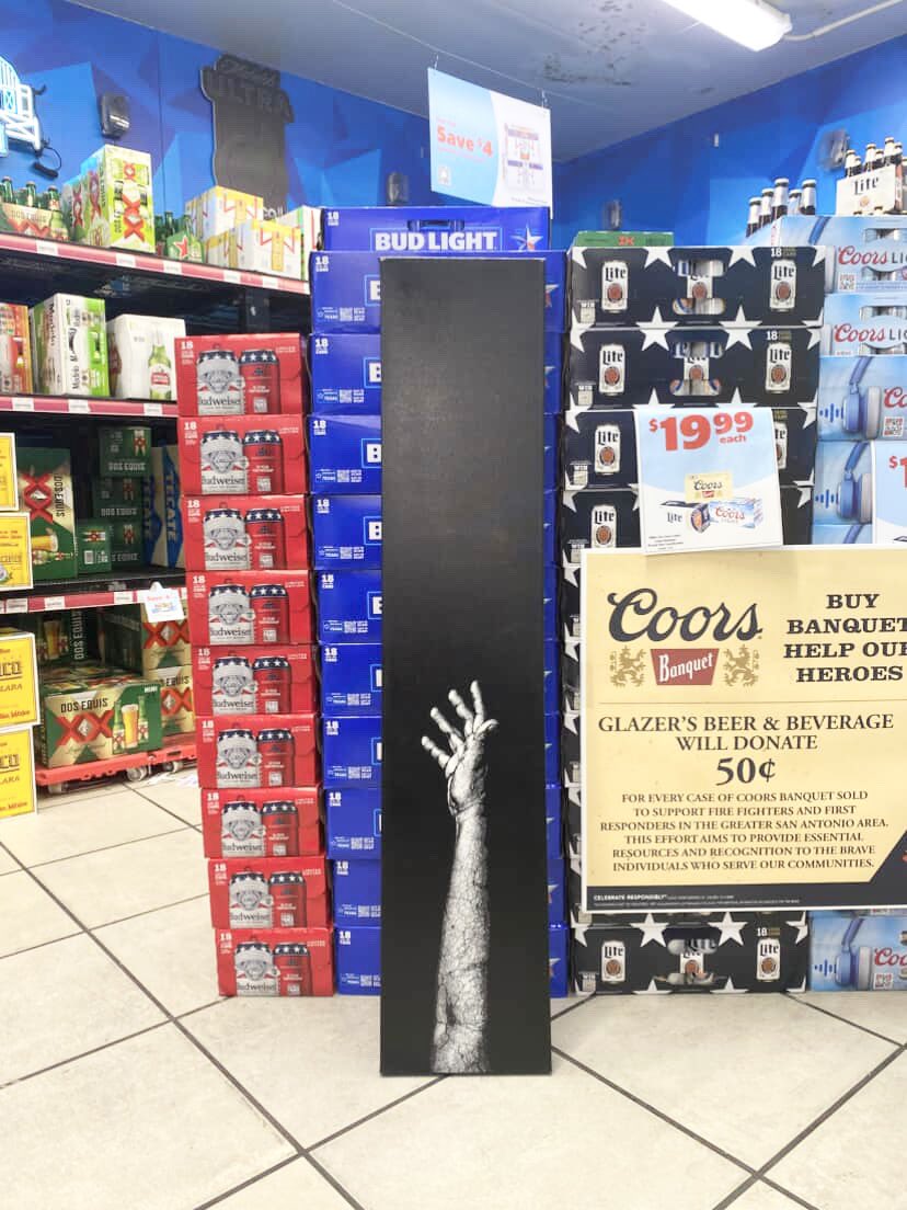 My Mother’s Hand by a/s/l (2025) added to the collection. 

Photo of the piece taken in an unknown convienence store in SA.