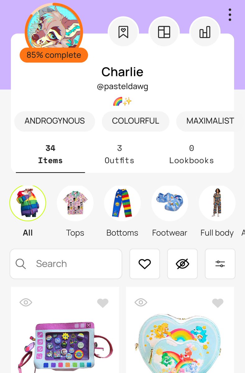 Found this app today where I can digitalise my warderobe! 🌈✨️

It's so much fun seeing the clothes and creating outfits in the app 💕

app.whering.co.uk/profile/pastel…