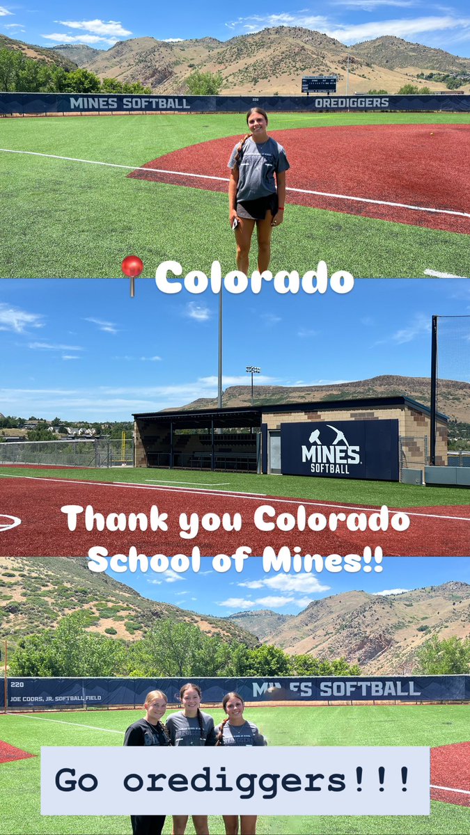 Thank you so much <a href="/MinesSoftball/">Mines Softball</a> for having us today!! Big thank you to <a href="/ZoeBacon/">Zoe Bacon</a> <a href="/echohawk21/">TobinEchohawk</a> for taking us around the campus!!! <a href="/azstormcaptain/">Arizona Storm - Captain</a>