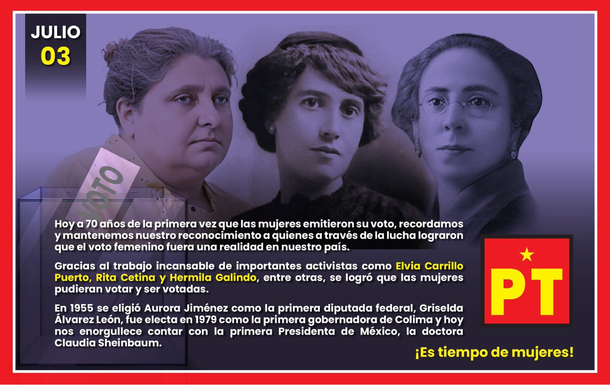 Gracias al trabajo incansable de importantes activistas se logró que las mujeres pudieran votar y ser votadas.