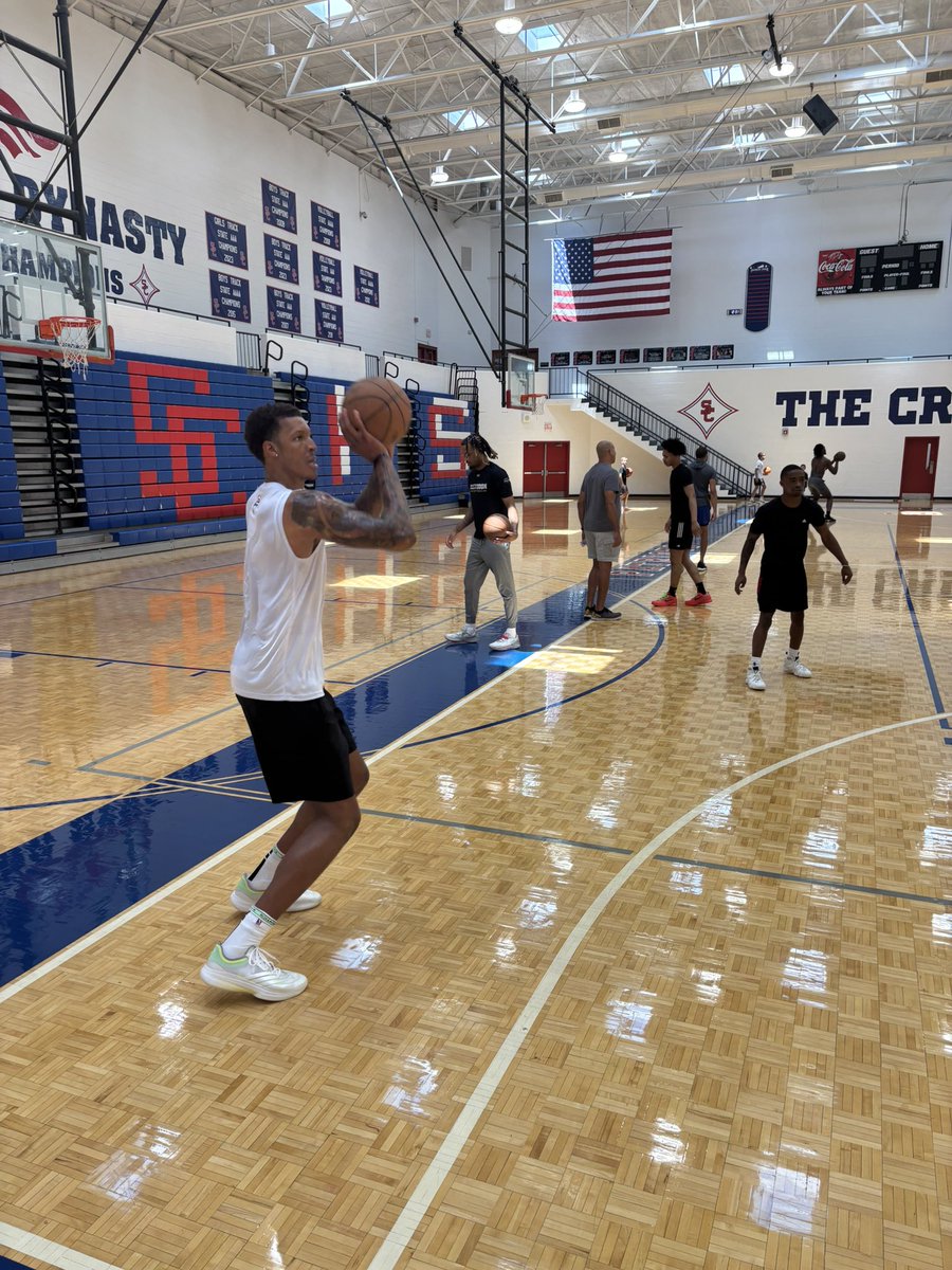 JMac Nickerson (@sandycreekhoops) on Twitter photo A few pros in the gym today. 
NBA player, NBA ref, NBA skills trainer, a few overseas pros, & a collegiate player. They ❤️ coming back home to Sandy Creek. This is a special place, & it’s one of my favorite times of the year when they’re all back briefly. So grateful for it all! A few pros in the gym today. 
NBA player, NBA ref, NBA skills trainer, a few overseas pros, & a collegiate player. They ❤️ coming back home to Sandy Creek. This is a special place, & it’s one of my favorite times of the year when they’re all back briefly. So grateful for it all!