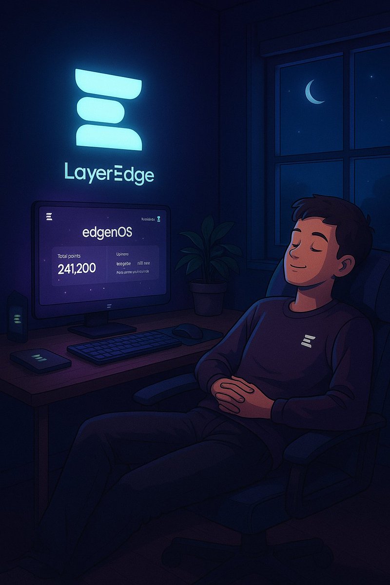 IjatuyiProg31's tweet photo. GnEdge 💻🧠
Verified a few blocks.
Stacked a bit more $EDGEN.
Feeling like I actually contributed to the future today.
Peaceful sleep hits different when you run the edge. 🌙💤

#LayerEdge #Phase3 #edgenOS #ProofOfEdge #PeoplePoweredInternet https://t.co/gy0lCul4cu