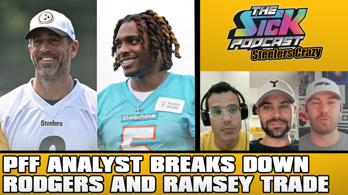 sickpodsteelers's tweet image. 🚨New Episode🚨
@PFF_Dalton joins @JYorkFootball & @MikedUpSports1 to discuss:
🟡 Aaron Rodgers and Jalen Ramsey
🟡 Offensive line concerns
🟡 Quarterback situation
Full pod👇
Watch: youtu.be/2D9ZcHUmUsc
Listen: traffic.megaphone.fm/SICMED97438069…
#HereWeGo #thesickpodcast