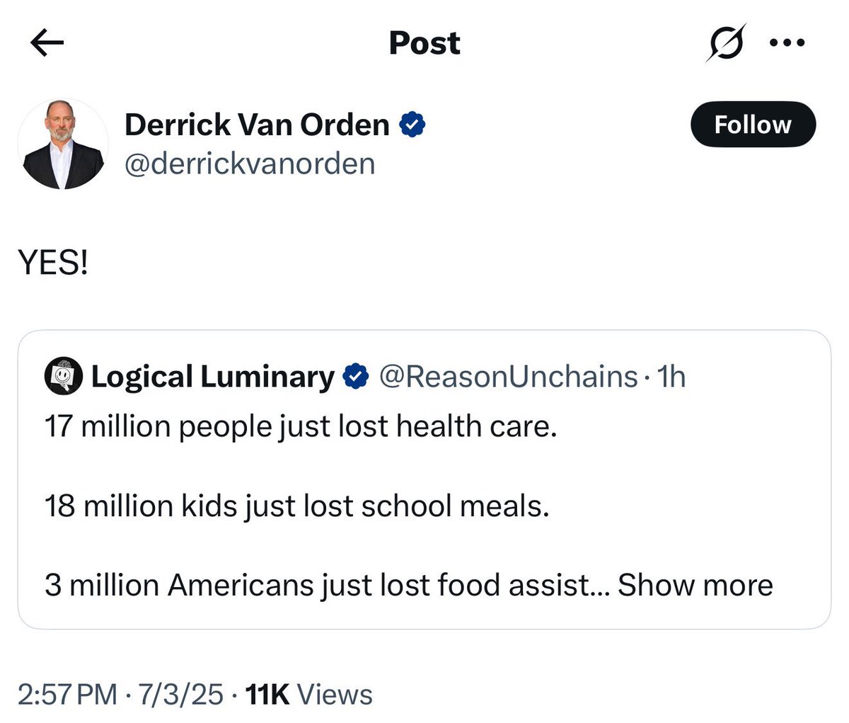 KingDaddyDaBoss's tweet image. .@derrickvanorden go back to Minnesota and take Ron Johnson with you.