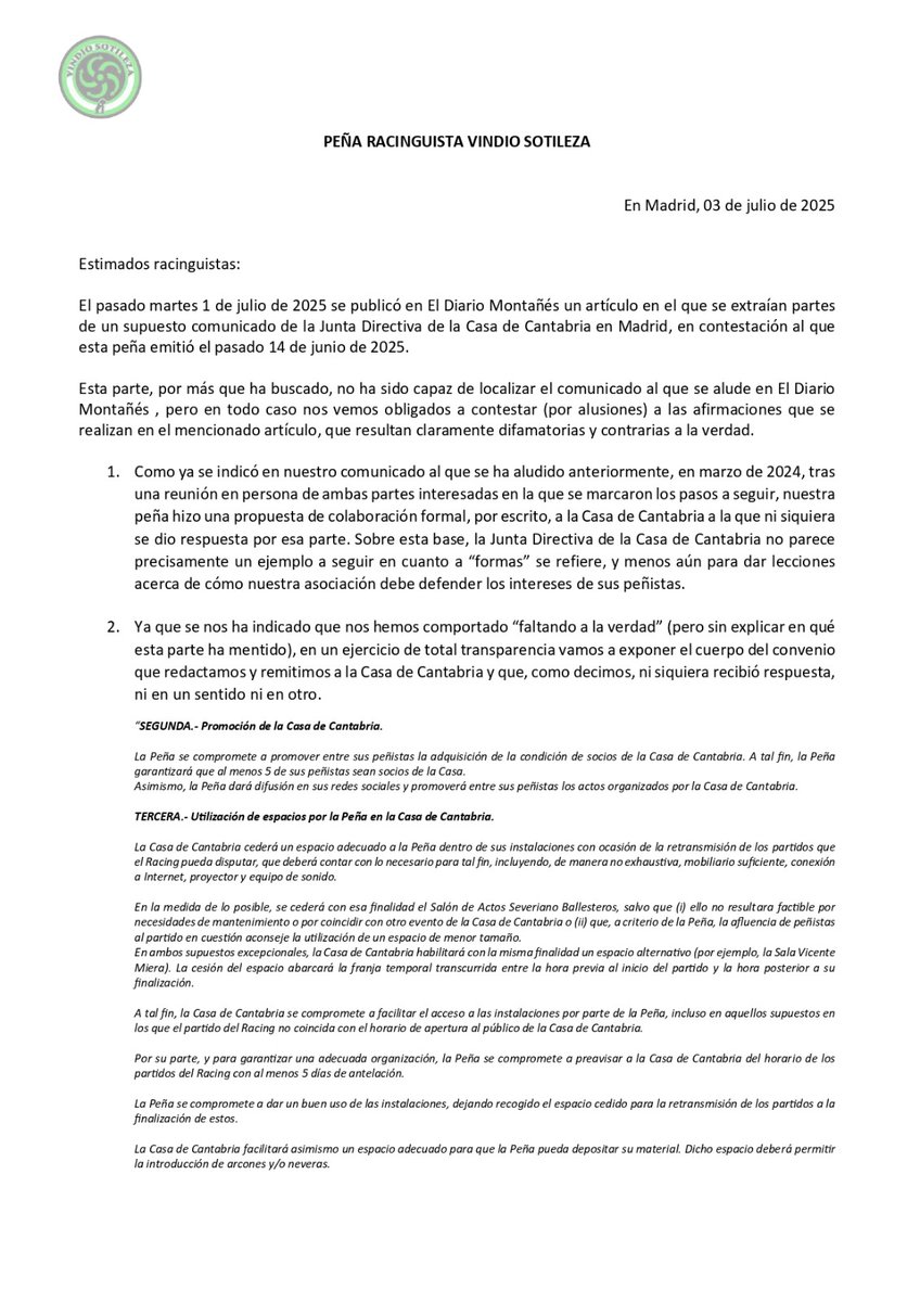 Peña Vindio-Sotileza tweet media