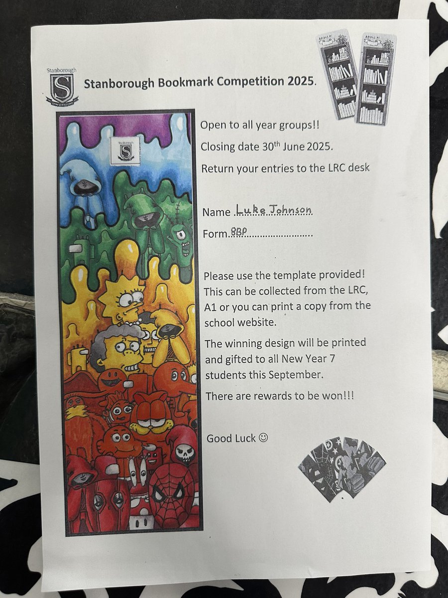 ADT@ Stanborough (@stanb_adt) on Twitter photo Some fantastic entries for our bookmark competition this year, Mrs John is going to struggle to select the winner. Good luck all! 🤞 <a href="/StanboroughS/">Stanborough School</a> Some fantastic entries for our bookmark competition this year, Mrs John is going to struggle to select the winner. Good luck all! 🤞 <a href="/StanboroughS/">Stanborough School</a>
