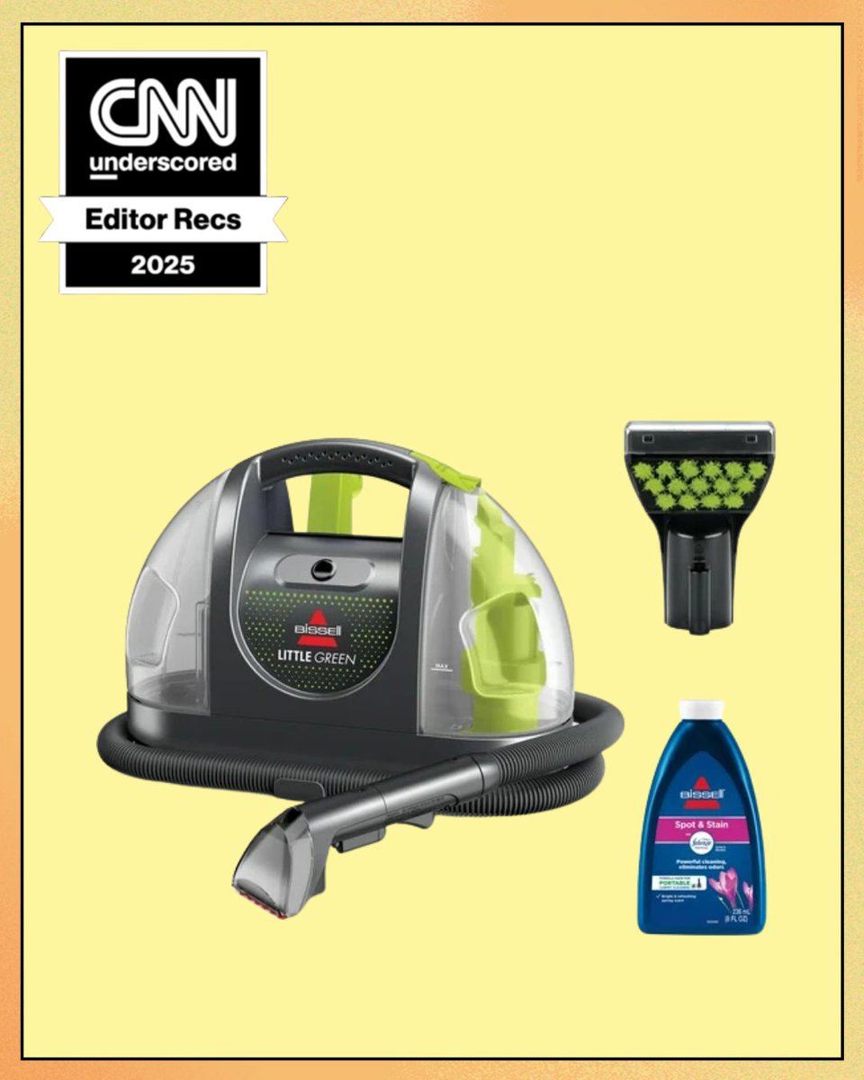 Editor-Favorite #Bissell Little Green Portable Carpet Cleaner
Was: $102
Now:$88
🔗: cnnunderscored.visitlink.me/dfNWAo