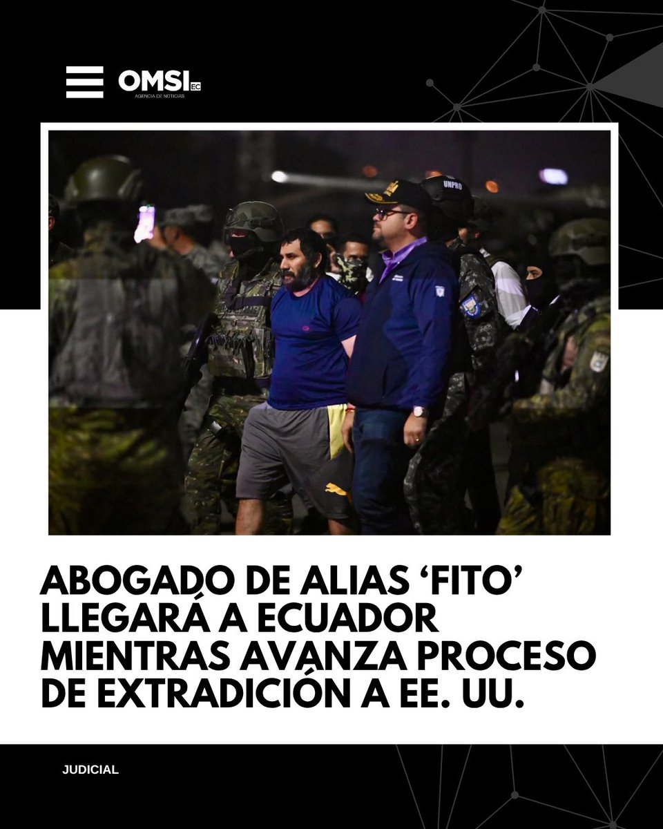 El abogado de alias ‘Fito’, Alexei Schacht, llegará a Ecuador la próxima semana y afirmó que su cliente busca comprender el sistema legal de EE. UU.

Entérate: n9.cl/qt7ok