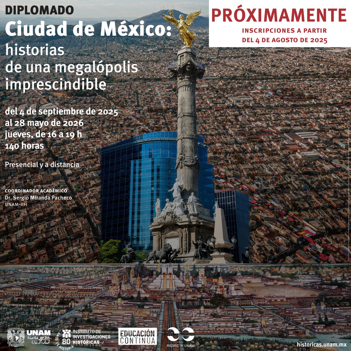 UNAM_Historicas's tweet image. ¡Primera llamada!
Las inscripciones comienzan en agosto.