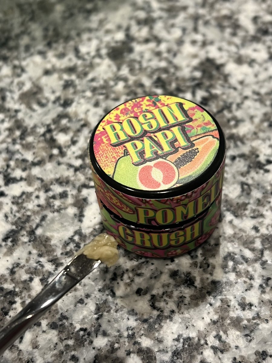 0xLuzardo's tweet image. Last I could scrape of the pomelo crush from @rosinpapi 😢 Sad to finally be killing this but need to make space for more pucks 

Thank you @hash_tom_ 🙏
