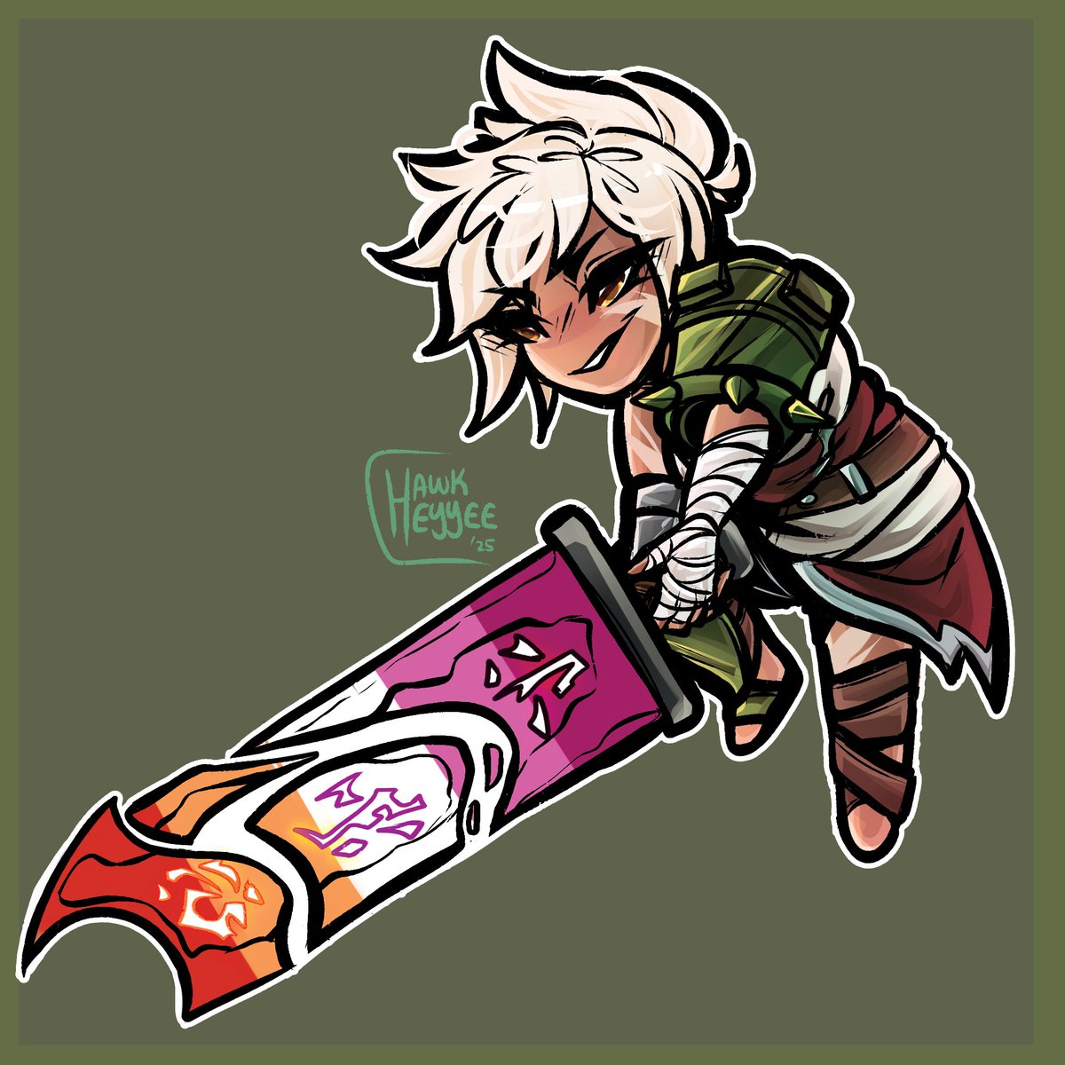 ๐ชถHawkeyyee go grr (@hawkeyyee_art) on Twitter photo was absolutly overjoyed to be apart of <a href="/LoLPrideChibis/">๐Pride Chibis '25 ๐ณ๏ธโ๐</a> this year, and had so much fun drawing riven!! ๐๐ was absolutly overjoyed to be apart of <a href="/LoLPrideChibis/">๐Pride Chibis '25 ๐ณ๏ธโ๐</a> this year, and had so much fun drawing riven!! ๐๐