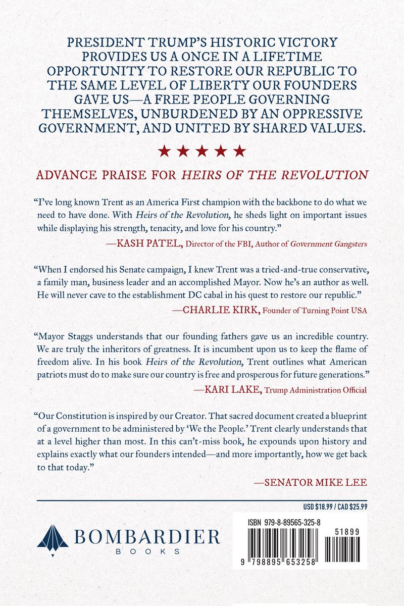 Just in time for Independence Day - my book Heirs of the Revolution is available today at Amazon.

amazon.com/dp/B0FGJHNTZQ/…