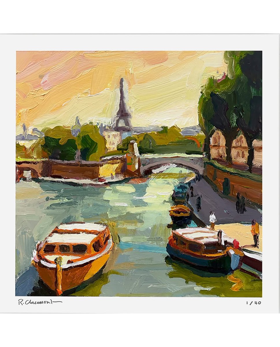 RClaremont's tweet image. They’re here! 🥐🎨 Paris in Three Moods print drop is now live. These three scenes capture Paris in all its shifting light— sun on the Seine, rain in the 7th, and that golden afternoon glow.
Available for 4 days only—no reprints once sold out.
⬆️ Link in bio to collect⬆️