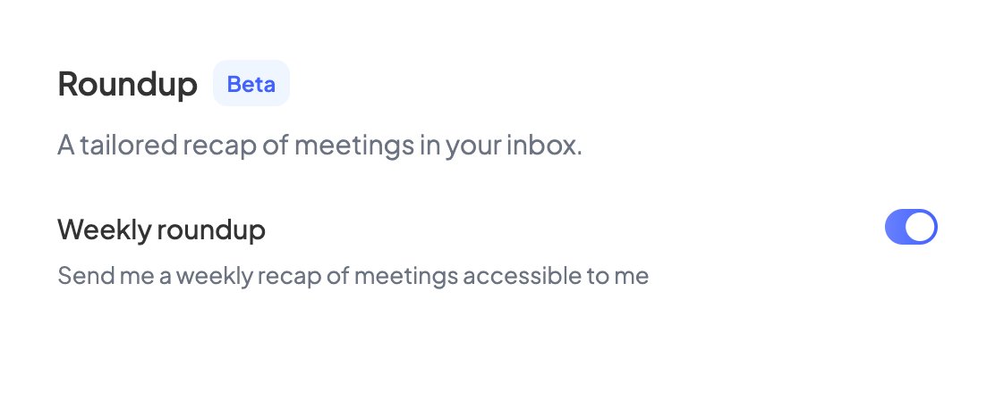 circlebackai's tweet image. Before you head out for the (long) weekend, check Settings → Emails for a new experiment we've been working on.
Coming soon to all Circleback accounts…