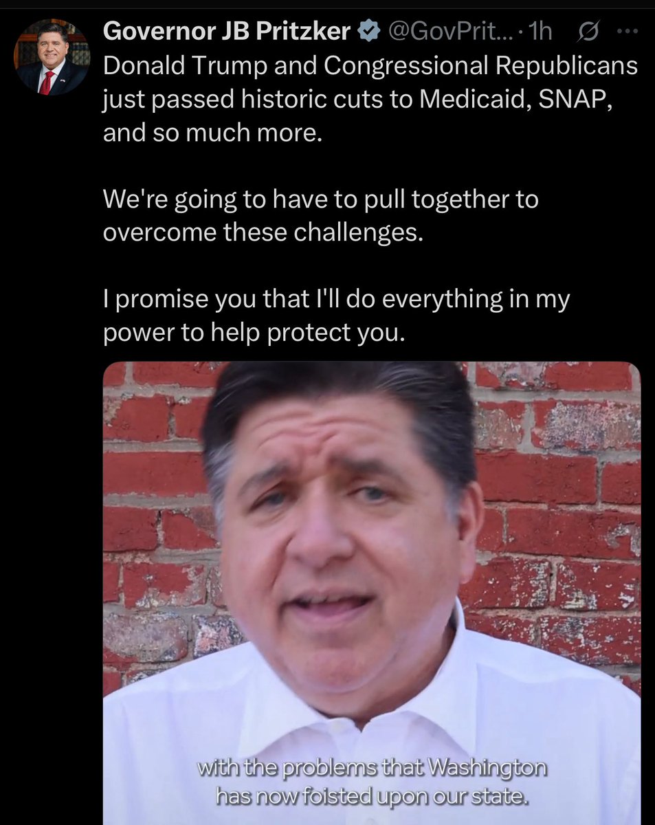 Blaine Wilhour (@blainewilhour) on Twitter photo Hey <a href="/GovPritzker/">Governor JB Pritzker</a>—Illinois doesn’t need your protection.
We need you to get out of the way.
Stop obsessing on <a href="/realDonaldTrump/">Donald J. Trump</a> and your fantasy ambitions and start cleaning up the mess you made.
You’ve crushed opportunity in this state. Hey <a href="/GovPritzker/">Governor JB Pritzker</a>—Illinois doesn’t need your protection.
We need you to get out of the way.
Stop obsessing on <a href="/realDonaldTrump/">Donald J. Trump</a> and your fantasy ambitions and start cleaning up the mess you made.
You’ve crushed opportunity in this state.