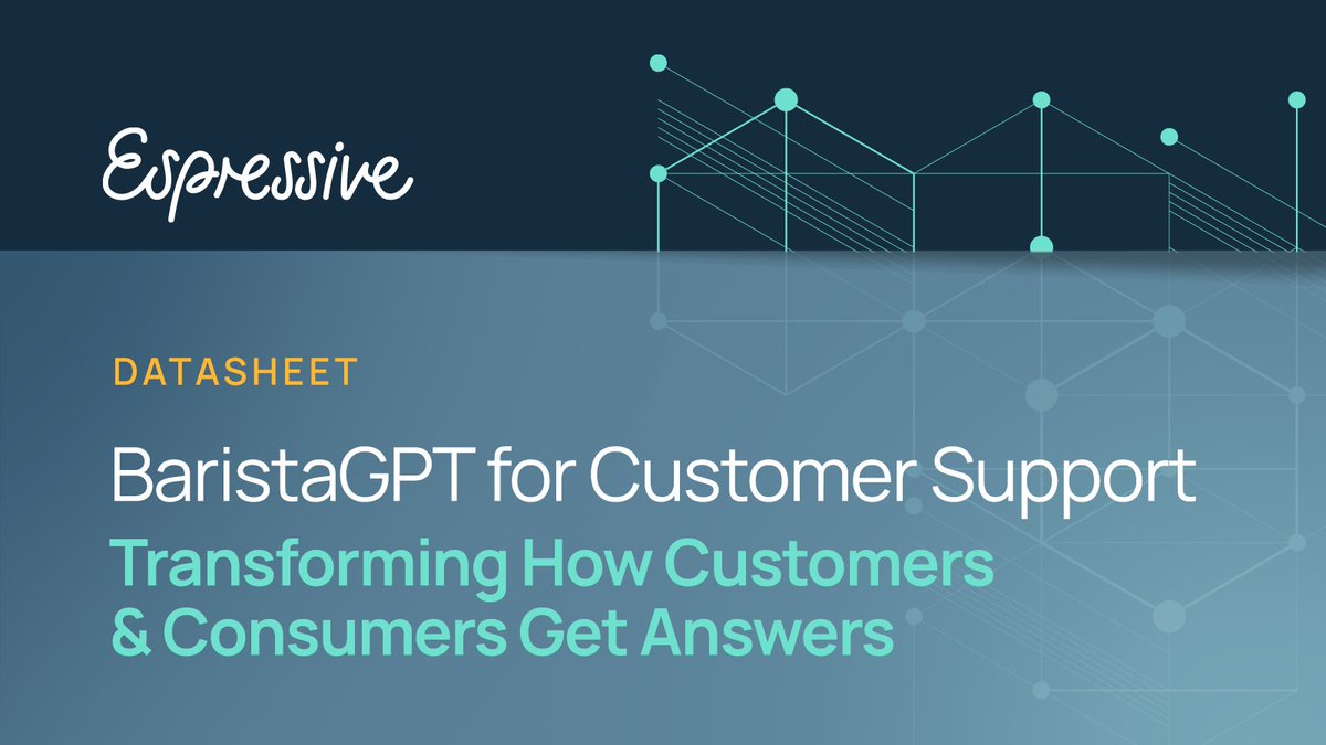 ICYMI: Espressive has officially entered the #CustomerSupport space!

Our #Agentic, fully intent-less #VirtualAgent will continue to deliver accurate, personalized, &amp; automated answers at scale—now to both internal users &amp; external customers.

Learn more: bit.ly/3G5RugZ