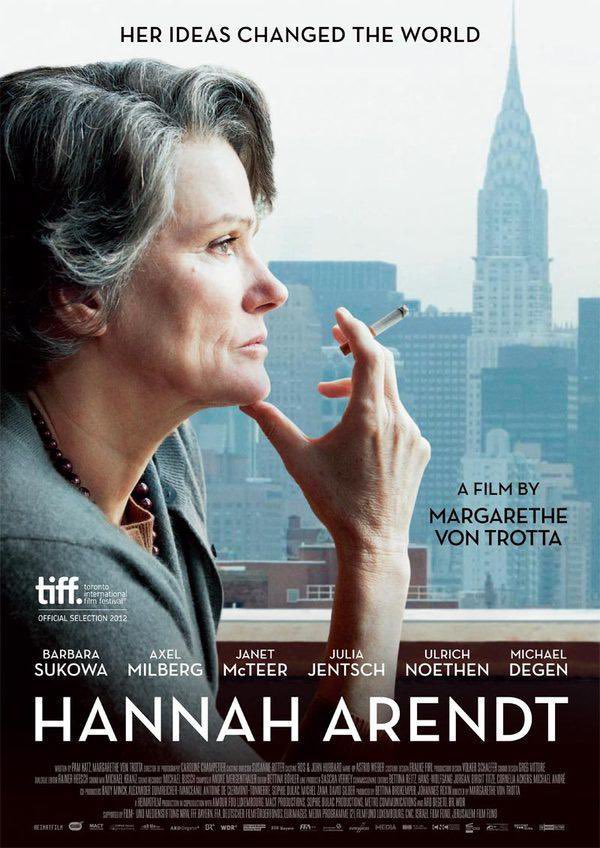 Muy recomendable esta película sobre Hannah Arendt (sus libros tmb):

«El mayor mal es el mal cometido por los «don nadies». Por los hombres sin motivos, sin convicciones, sin corazones malvados ni convicciones demoníacas. Es el silencio cómplice. La banalidad del mal»