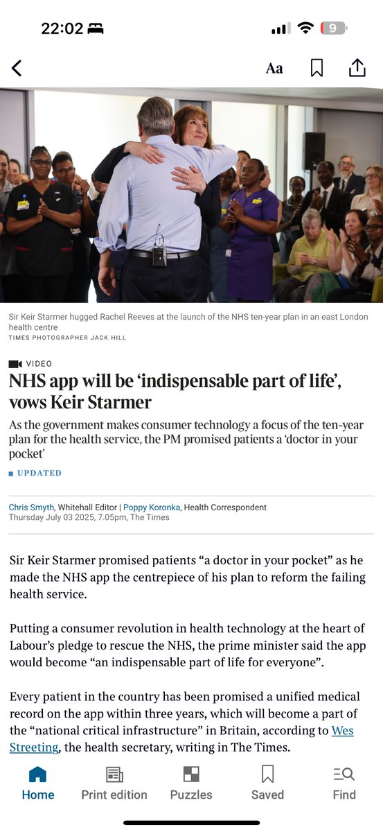 ryan_wain's tweet image. PM is right: the NHS app should be the front door to healthcare in Britain. It can be the tactical tail that wags the strategic, nhs-shaped dog, forcing innovation into the system as patients exercise their choice.
We @InstituteGC argue it should be No10 led. This is promising.