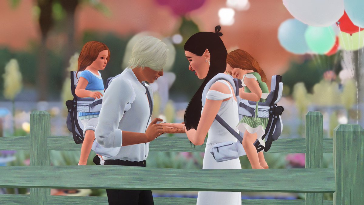 Mom and Dad duty never ends, even at your own wedding #sims3, image size:1200x675