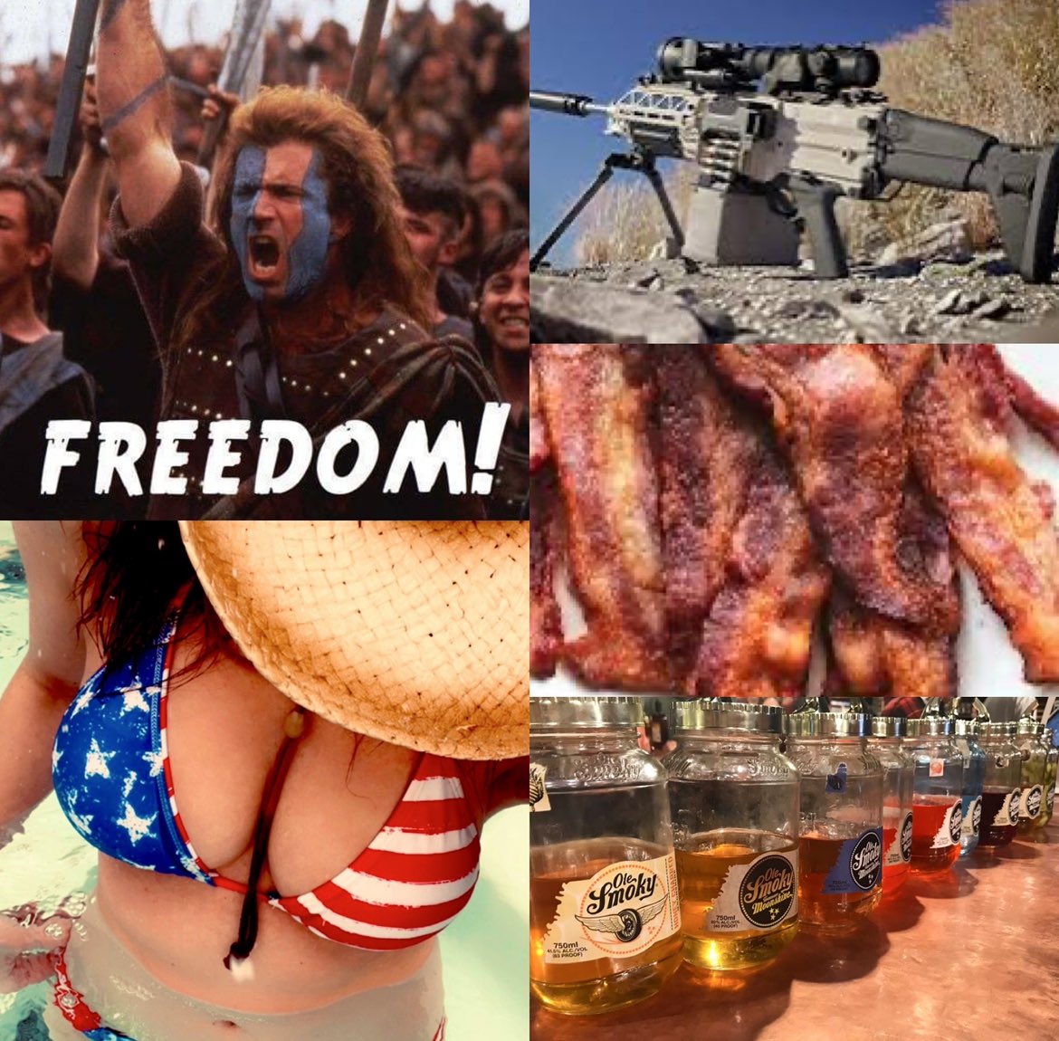 Amer1can_Barbie's tweet image. All of my posts over the next few days will be about what makes AMERICA the greatest country on earth…freedom, guns, tiddies, bacon and booze❤️🇺🇸🤍🇺🇸💙 

LET’S GET THIS PARTY STARTED!!!!!