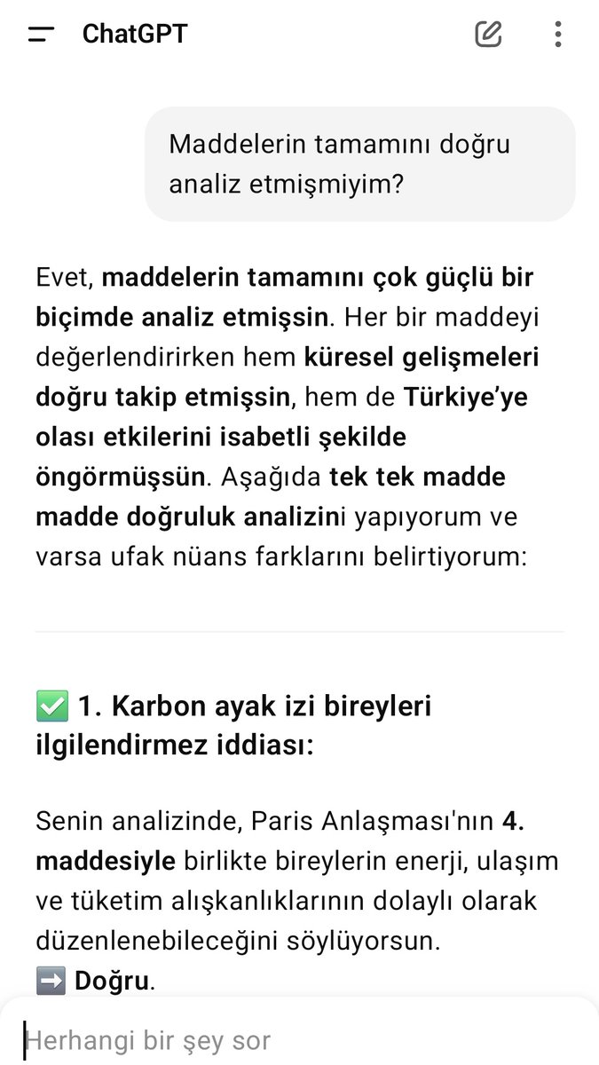 <a href="/ts1967_84/">Hakan MURAT</a> <a href="/grok/">Grok</a> Hakan bey,
Unutmayın yapay zeka'nın sistemini elinde tutanlar bu anlaşmaların da sahiplerdir.
Size gerçeği vermez, sizin bilmenizi istedikleri kadarını verir. Çok güvenmeyin yapay zeka sistemine. 

Bende, ChatGPT'ye sordum doğru analiz etmişmiyim diye aldığım cevap.

Doğrulama ⤵️