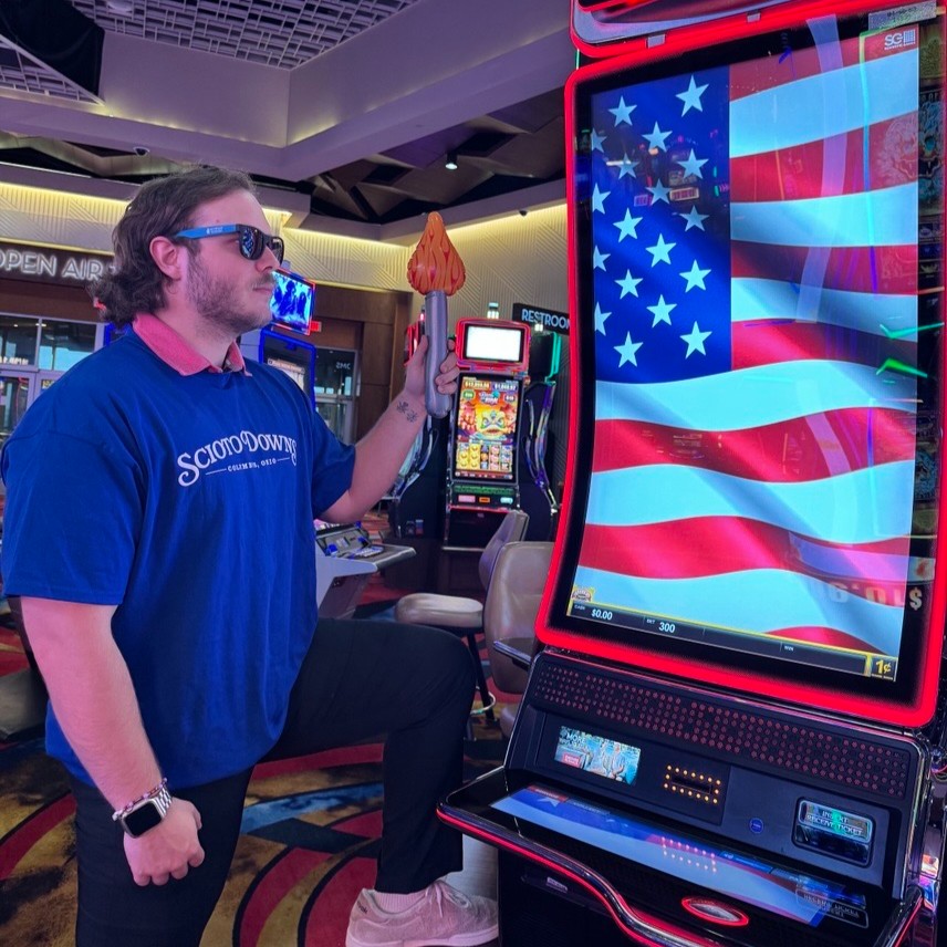 With Liber-Tee and Justice for all 🗽

Stop by Tomorrow, July 4th from 12pm-8pm to play and earn this exclusive Tee-shirt to celebrate our 249th Independence Day! Some of the shirts are even stuffed with Free Bonus Play🤑 

Gambling problem? Call 1-800-589-9966