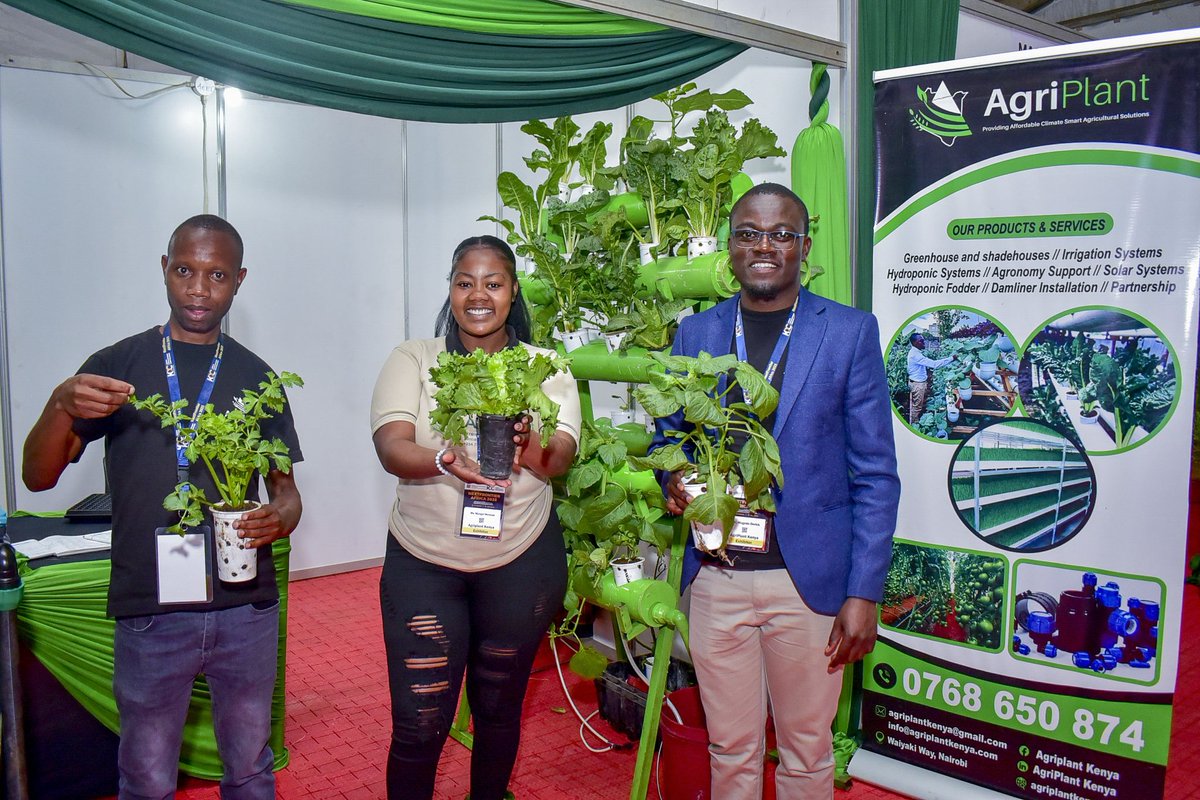 We're exhibiting at #NextFrontierAfrica2025!
Come interact with our team and explore solutions like hydroponic kits, smart irrigation, and portable kitchen gardens. 🌱
#AgriPlantKenya #ClimateSmartFarming <a href="/SDG2030/">SDG2030</a> <a href="/FAO/">Food and Agriculture Organization</a> <a href="/KDC_KE/">Kenya Development Corporation</a>