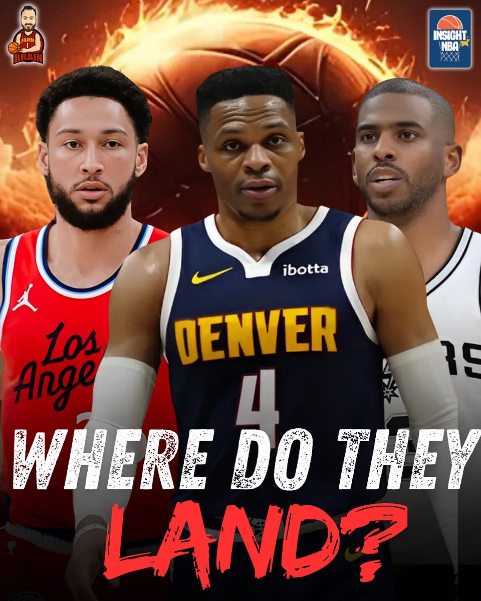 The SuperCoach Brain ๐ง (@sc_brain) on Twitter photo Thereโs still some big fish in the #NBAFreeAgency pool - So where do <a href="/BenSimmons25/">Ben Simmons</a> , <a href="/CP3/">Chris Paul</a> and <a href="/russwest44/">Russell Westbrook</a> end up in 2025/26?
If you can guess all 3 destinations correctly, youโll win yourself an Insight NBA #FantasyBasketball subscription for the 2025/26 season! ๐๐ผ๐ Thereโs still some big fish in the #NBAFreeAgency pool - So where do <a href="/BenSimmons25/">Ben Simmons</a> , <a href="/CP3/">Chris Paul</a> and <a href="/russwest44/">Russell Westbrook</a> end up in 2025/26?
If you can guess all 3 destinations correctly, youโll win yourself an Insight NBA #FantasyBasketball subscription for the 2025/26 season! ๐๐ผ๐