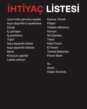 Toplanma alanları ve ihtiyaç listesi aşağıda bulunuyor. Paylaşarak desteğe ihtiyacı olan insanlara iletebilirsiniz.
#izmiryanıyor