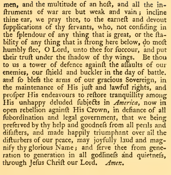 The Church of England also has prayers for the occasion