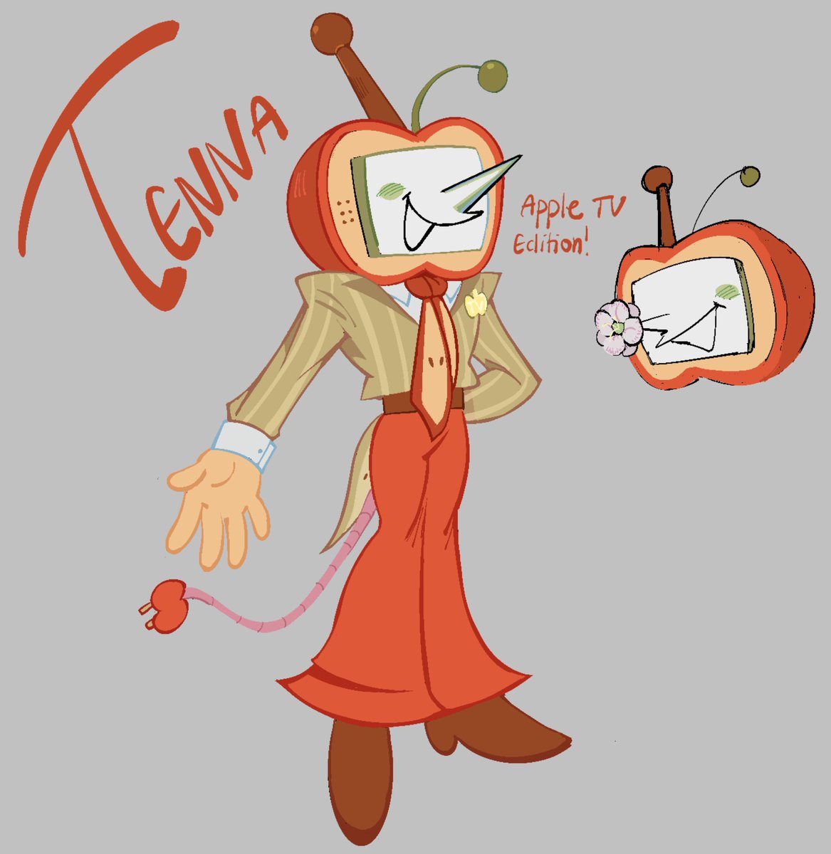 cakesnake04's tweet image. apple tv tenna !!!!!! #DELTARUNE #tenna