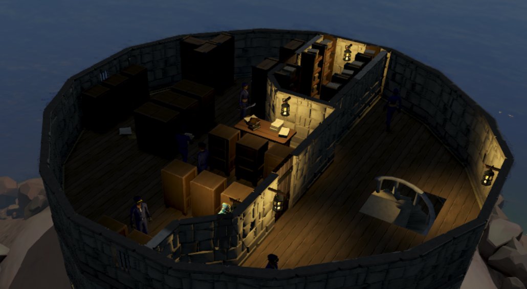 Nightsteed's tweet photo. @JagexBlkwitch Hey! Sorry for pinging again 🥺 Rock Island Prison's lighting needs some love. It would be great if someone from the team could take a look at it. Thanks! https://t.co/06nEgLQbn3