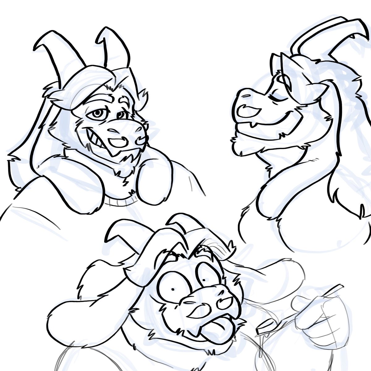 Paperpainter's tweet image. Goat Dad Doodles