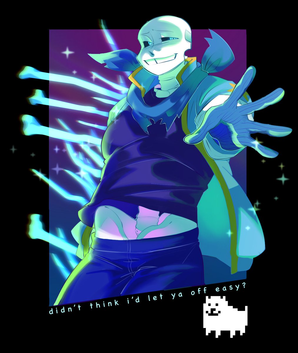 Skel - Undertale doodle collection (2D and 3D), image size:1013x1200