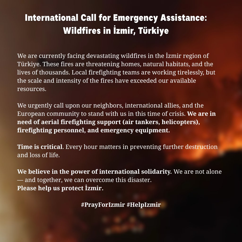 To Our Neighbors: Izmir Is Burning — It’s Time to Stand Together!

#HelpIzmir #PrayForIzmir