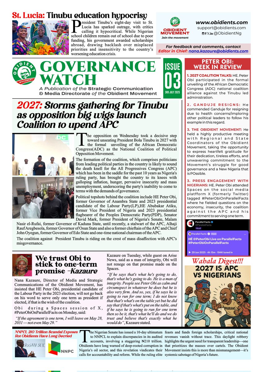 RITAENG1234's tweet photo. 3rd Edition of Governance Watch!

#GovernanceWatch 🔥🔥🔥 https://t.co/1K2YjUOsMN