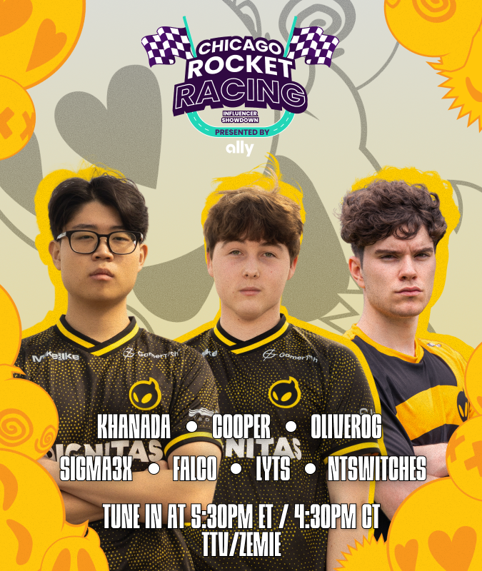 dignitas's tweet image. TODAY at 5:30pm ET we're going head-to-head with @XenGGs in the new NASCAR x Ally Rocket Racing map.
Start your engines.