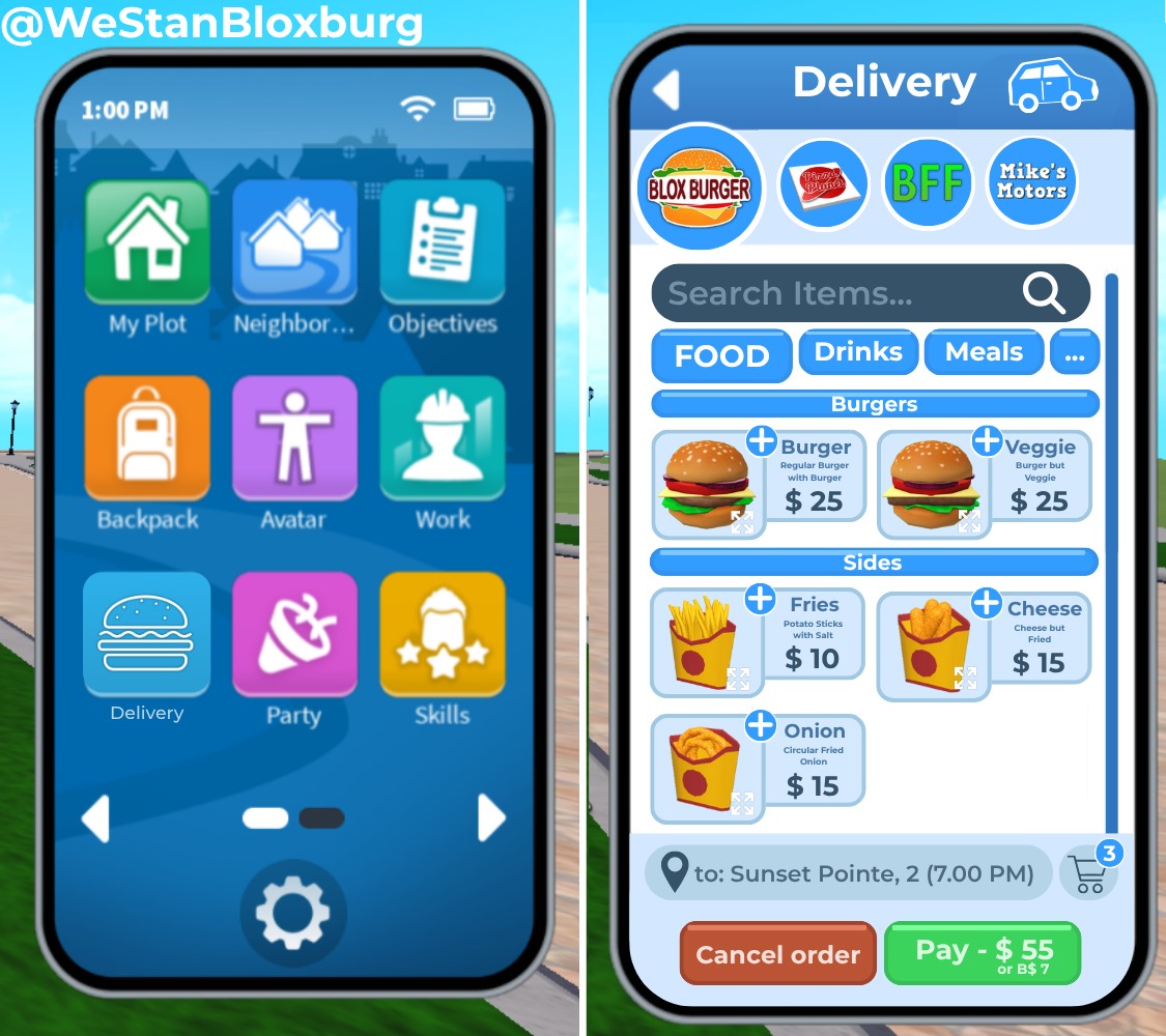 Random Bloxburg Player (@westanbloxburg) on Twitter photo BLOXBURG CONCEPT: New Online Ordering App on the Phone! You can order Food, Grocery's or Vehicles 🍔🥪🍟🏞
<a href="/heybloxburg/">Welcome to Bloxburg</a> <a href="/lilmahri/">Mahri</a> <a href="/BramPeee/">BramP</a> <a href="/BestOfBloxburg/">Best Of Bloxburg</a> <a href="/itsakeilayt/">akeila⭐️</a> <a href="/naturallyblxbrg/">Naturally Bloxburg</a> BLOXBURG CONCEPT: New Online Ordering App on the Phone! You can order Food, Grocery's or Vehicles 🍔🥪🍟🏞
<a href="/heybloxburg/">Welcome to Bloxburg</a> <a href="/lilmahri/">Mahri</a> <a href="/BramPeee/">BramP</a> <a href="/BestOfBloxburg/">Best Of Bloxburg</a> <a href="/itsakeilayt/">akeila⭐️</a> <a href="/naturallyblxbrg/">Naturally Bloxburg</a>