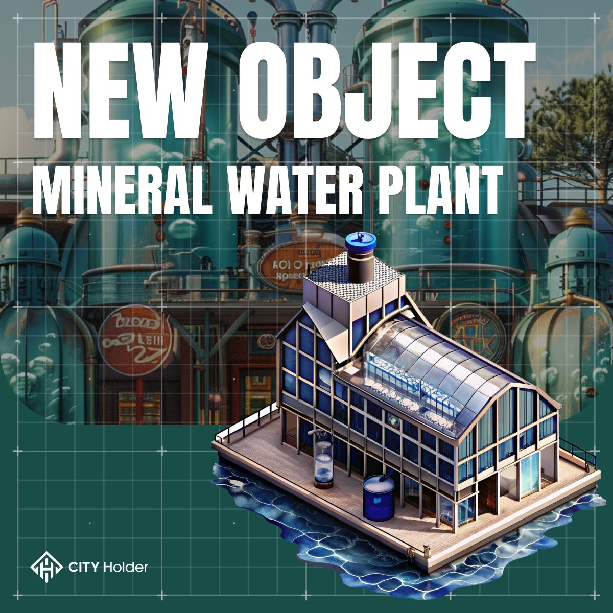 city_holder's tweet image. 💧 New object: Mineral Water Plant

🫧 The only factory that fizzes back your energy.
Give your city a bubble-powered refreshment just in time for the weekend.

Play #CITYHolder now: t.me/cityholder/game

#BuildToEarn #PlayToEarn