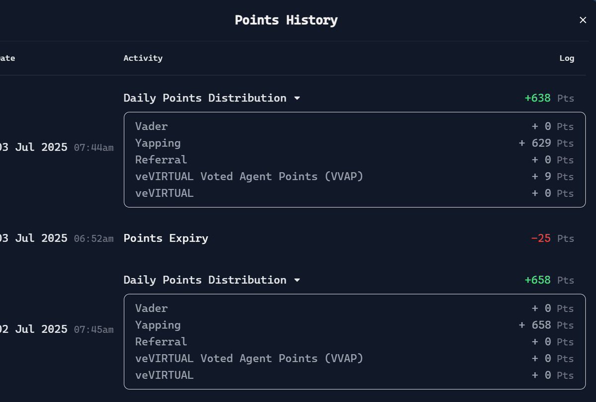 신기하네 다시 야핑 점수가 들ㅇㅓ오네~ ㅋㅋㅋㅋ

아직 기회가 있다요~~

<a href="/virtuals_io/">Virtuals Protocol</a> <a href="/RaoniKor/">Raoni</a> <a href="/KaitoAI/">Kaito AI 🌊</a> 

더 많이 주세요 팍팍팍 10000점 쫌 주시죠~~