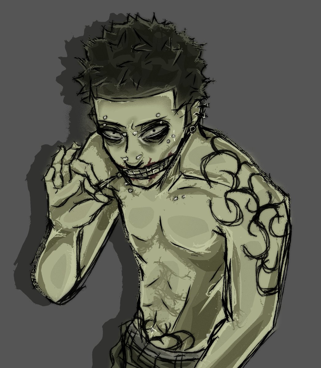 kanib4llz's tweet image. i saw an ideea 'zipper mouth' and drew a fast drawing, didn't put in that much effort🥀