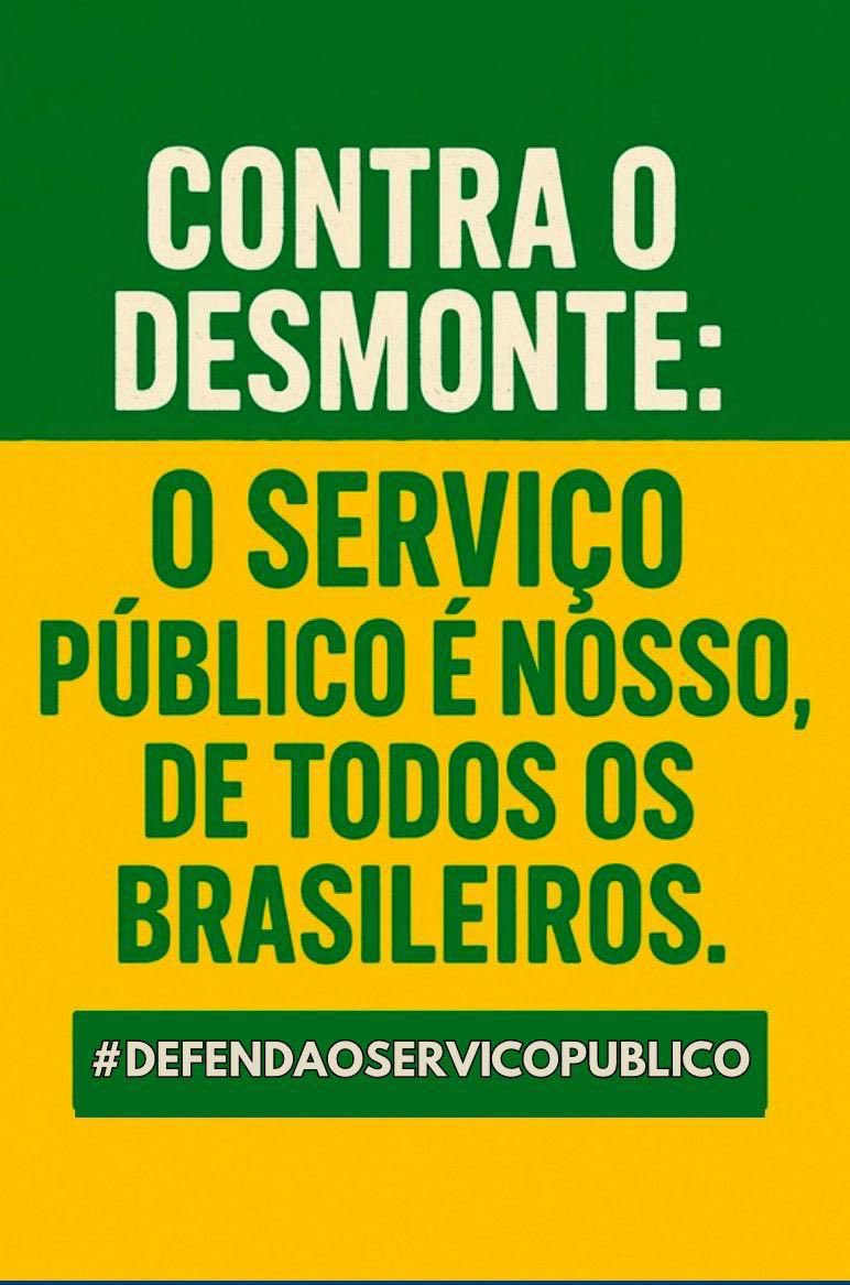 “Cortes e reformas estruturais” desejados pelos donos do capital enfraquecem o serviço público! Pq o
Congresso não corta as emendas secretas? Pq os empresários não aceitam reduzir seus benefícios fiscais
e os bancos não aceitam reduzir seus lucros? #DEFENDAOSERVICOPUBLICO
