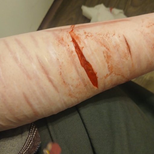puppykitx's tweet photo. i hit a vein idk it bled a lot and now it aches https://t.co/uloyUrUM5r