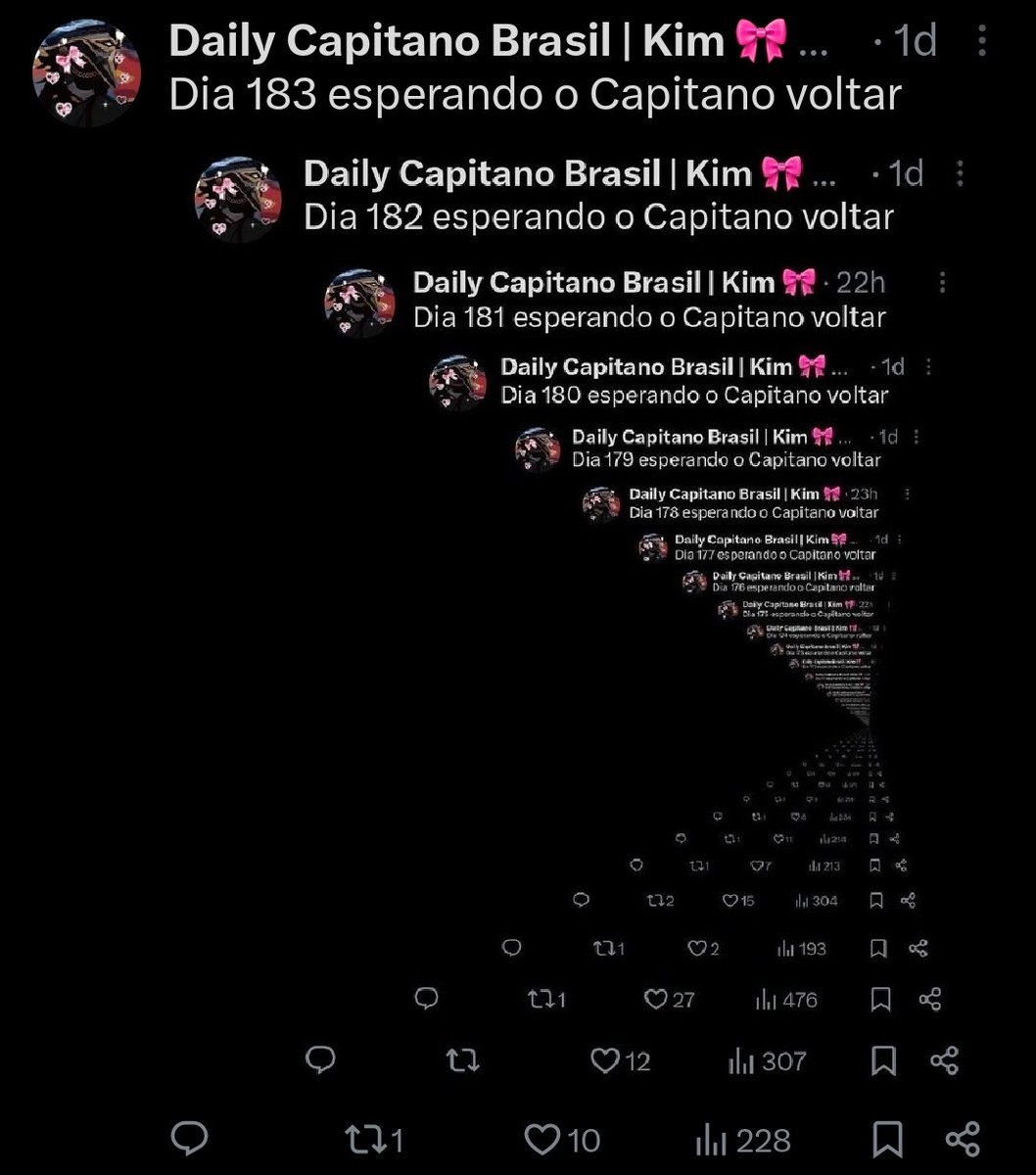 Dia 184 esperando o Capitano voltar