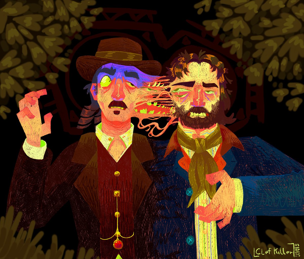ClefKiller's tweet image. Gift for @meatlocke !!!!
#rdr2 #rdr2fanart #dutchvanderlinde #vancore